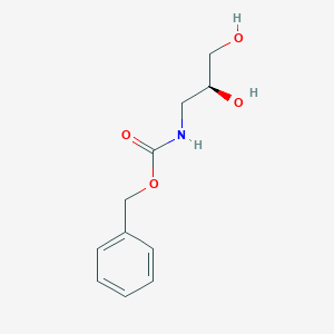molecular formula C11H15NO4 B6316630 Benzyl N-[(2S)-2,3-dihydroxypropyl]carbamate CAS No. 135582-93-3