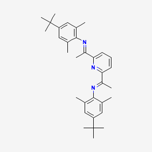 molecular formula C33H43N3 B6316643 2,6-Bis-[1-(4-tert-butyl-2,6-dimethylphenylimino)-ethyl]pyridine CAS No. 261787-80-8