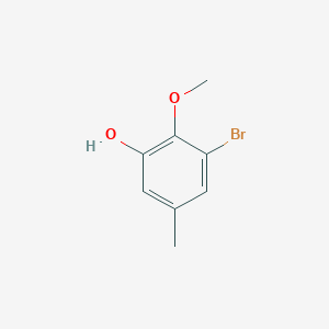 molecular formula C8H9BrO2 B6316677 3-Bromo-2-methoxy-5-methylphenol CAS No. 137639-64-6