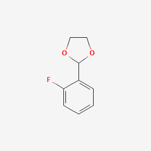 molecular formula C9H9FO2 B6316678 2-(2-Fluorophenyl)-1,3-dioxolane CAS No. 133393-02-9