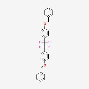 molecular formula C28H22F4O2 B6316682 1,2-Bis(4'-benzyloxyphenyl)-1,1,2,2-tetrafluoroethane CAS No. 477529-31-0