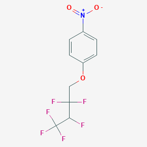 molecular formula C10H7F6NO3 B6316713 4-(2,2,3,4,4,4-Hexafluorobutoxy)nitrobenzene, 94% CAS No. 1980075-17-9