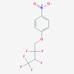 molecular formula C10H7F6NO3 B6316713 1-(2,2,3,4,4,4-Hexafluorobutoxy)-4-nitrobenzene CAS No. 1980075-17-9