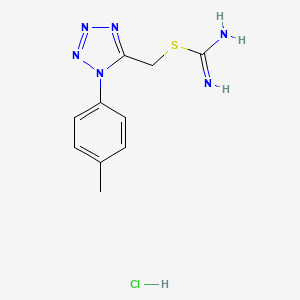 [1-(4-Methylphenyl)-1H-tetrazol-5-yl]methyl imidothiocarbamate hydrochloride