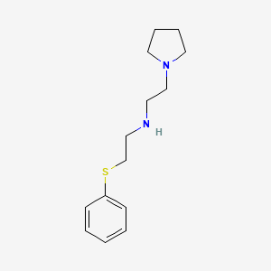 molecular formula C14H22N2S B6316740 2-(Phenylthio)-N-[2-(pyrrolidin-1-yl)ethyl]ethan-1-amine CAS No. 1494801-76-1