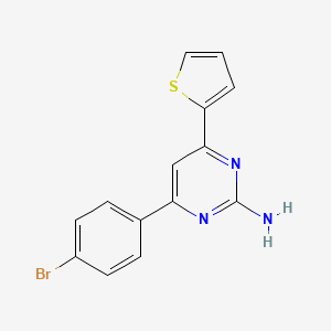 4-(4-Bromophenyl)-6-(thiophen-2-yl)pyrimidin-2-amine