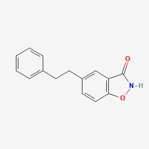 molecular formula C15H13NO2 B6316867 5-Phenethyl-benzo[d]isoxazol-3-ol, 95% CAS No. 855996-76-8