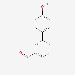 molecular formula C14H12O2 B6316869 4-(3-Acetylphenyl)phenol, 95% CAS No. 191724-09-1