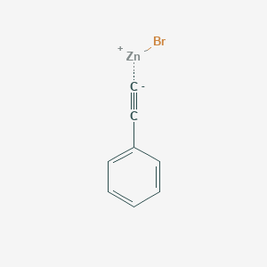 molecular formula C8H5BrZn B6316901 Phenylethynylzinc bromide, 0.50 M in THF CAS No. 64846-61-3