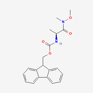 molecular formula C20H22N2O4 B6316904 N-alpha-(9-Fluorenylmethyloxycarbonyl)-N-methyl-N-methyloxy-L-alanine amide CAS No. 198542-03-9