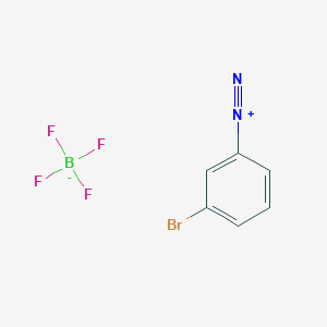 molecular formula C6H4BBrF4N2 B6316969 3-Bromobenzenediazonium tetrafluoroborate CAS No. 500-25-4