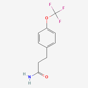 molecular formula C10H10F3NO2 B6316975 4-(Trifluoromethoxy)phenylpropanamide CAS No. 315675-62-8