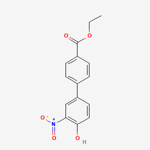 molecular formula C15H13NO5 B6317035 4-(4-Ethoxycarbonylphenyl)-2-nitrophenol, 95% CAS No. 155791-03-0
