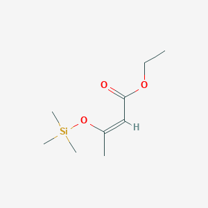 molecular formula C9H18O3Si B6317112 Ethyl (2Z)-3-[(trimethylsilyl)oxy]but-2-enoate CAS No. 33606-83-6