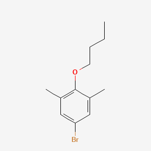 molecular formula C12H17BrO B6317159 5-Bromo-2-butoxy-1,3-dimethylbenzene CAS No. 370104-69-1