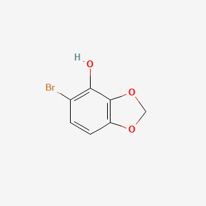 molecular formula C7H5BrO3 B6317169 5-Bromo-2H-1,3-benzodioxol-4-ol CAS No. 82299-36-3