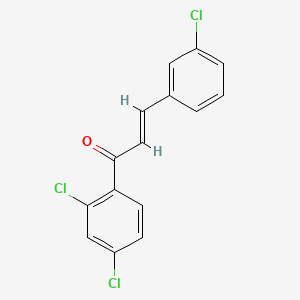 molecular formula C15H9Cl3O B6317175 (2E)-3-(3-Chlorophenyl)-1-(2,4-dichlorophenyl)prop-2-en-1-one CAS No. 1444957-46-3