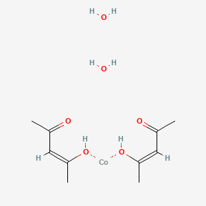 molecular formula C10H20CoO6 B6317181 Bis(2,4-pentanedionato)cobalt(II) dihydrate;  98% CAS No. 67378-21-6