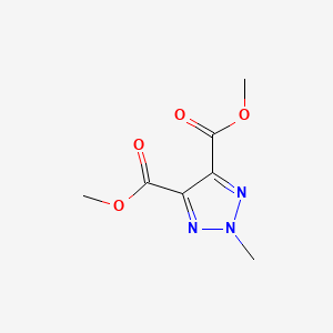 molecular formula C7H9N3O4 B6317198 2-Methyl-2H-1,2,3-triazole-4,5-dicarboxylic acid dimethylester, 95% CAS No. 501368-69-0