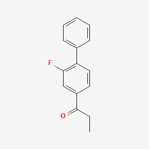 molecular formula C15H13FO B6317322 1-(2-Fluorobiphenyl-4-yl)propan-1-one CAS No. 66952-43-0