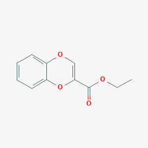 molecular formula C11H10O4 B6317330 Benzo[1,4]dioxine-2-carboxylic acid ethyl ester CAS No. 63881-51-6