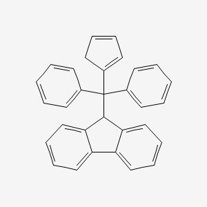 molecular formula C31H24 B6317337 (Cyclopentadienyl)(fluoren-9-yl)diphenylmethane CAS No. 1027740-30-2