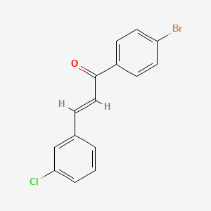 molecular formula C15H10BrClO B6317399 (2E)-1-(4-Bromophenyl)-3-(3-chlorophenyl)prop-2-en-1-one CAS No. 936948-94-6