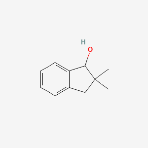 molecular formula C11H14O B6317443 2,2-Dimethyl-2,3-dihydro-1H-inden-1-ol CAS No. 17496-15-0