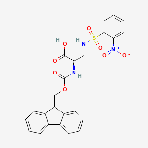 molecular formula C24H21N3O8S B6317470 Fmoc-D-Dap(Ns)-OH CAS No. 487027-90-7