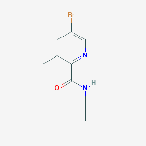 molecular formula C11H15BrN2O B6317474 5-Bromo-N-(tert-butyl)-3-methylpicolinamide CAS No. 156072-91-2