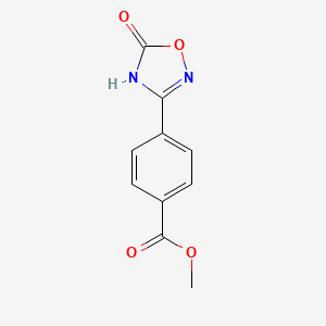 molecular formula C10H8N2O4 B6317478 4-(5-Oxo-4,5-dihydro-[1,2,4]oxadiazol-3-yl)-benzoic acid methyl ester CAS No. 281234-03-5