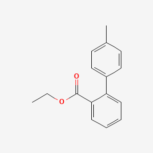 molecular formula C16H16O2 B6317486 4'-Methyl-biphenyl-2-carboxylic acid ethyl ester, 97% CAS No. 143573-45-9