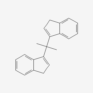 molecular formula C21H20 B6317502 3,3'-(1-Methylethyliden)-bis-1H-indene CAS No. 180712-73-6