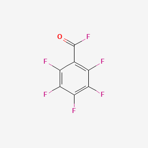 molecular formula C7F6O B6317509 Pentafluorobenzoyl fluoride, 97% CAS No. 1478-07-5