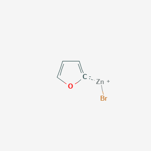 molecular formula C4H3BrOZn B6317515 Furan-2-ylzinc bromide, 0.50 M in THF CAS No. 126204-75-9