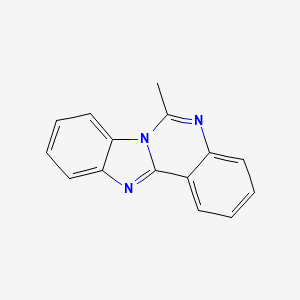 molecular formula C15H11N3 B6317526 6-甲基[1,3]苯并咪唑[1,2-c]喹唑啉 CAS No. 66373-63-5