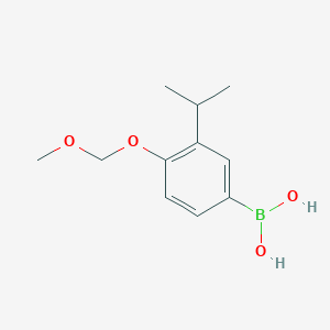 molecular formula C11H17BO4 B6317541 4-(Methoxymethoxy)-3-(1-methylethyl)phenylboronic acid CAS No. 565452-39-3