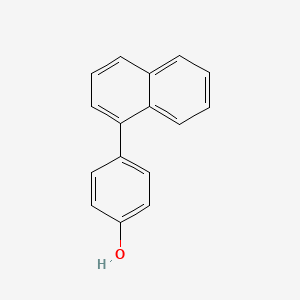 molecular formula C16H12O B6317580 4-(Naphthalen-1-yl)phenol, 95% CAS No. 92964-54-0