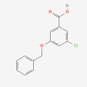 molecular formula C14H11ClO3 B6317606 3-(Benzoxy)-5-chlorobenzoic acid CAS No. 53985-44-7