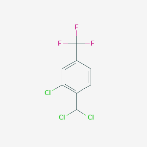 molecular formula C8H4Cl3F3 B6317656 2-Chloro-4-trifluoromethylbenzal chloride CAS No. 85301-65-1