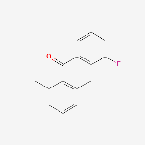 molecular formula C15H13FO B6317862 2,6-Dimethyl-3'-fluorobenzophenone CAS No. 1942458-16-3