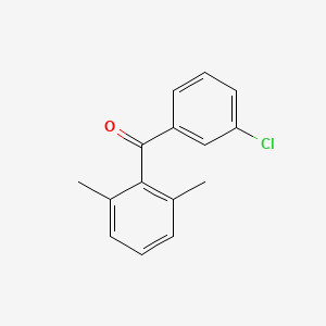 molecular formula C15H13ClO B6317874 3-Chloro-2',6'-dimethylbenzophenone CAS No. 78589-04-5