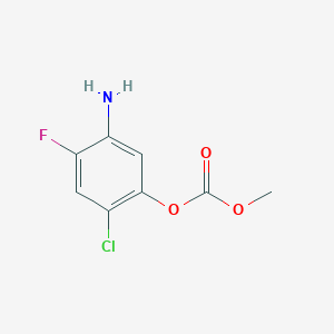 5-Amino-2-chloro-4-fluorophenyl methyl carbonate