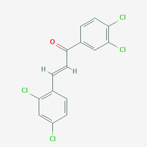 (2E)-3-(2,4-Dichlorophenyl)-1-(3,4-dichlorophenyl)prop-2-en-1-one