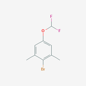 molecular formula C9H9BrF2O B6317961 2-Bromo-5-(difluoromethyl)-m-xylene CAS No. 1357627-27-0
