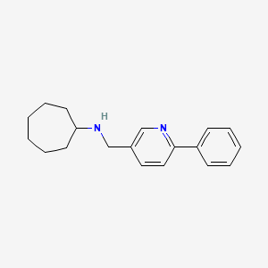 molecular formula C19H24N2 B6318045 Cycloheptyl-(6-phenyl-pyridin-3-ylmethyl)-amine, 95% CAS No. 179055-41-5
