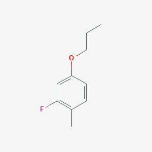 molecular formula C10H13FO B6318081 2-Fluoro-1-methyl-4-propoxybenzene CAS No. 1696332-36-1