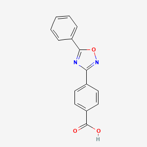 molecular formula C15H10N2O3 B6318096 4-(5-Phenyl-[1,2,4]oxadiazol-3-yl)-benzoic acid CAS No. 72094-49-6