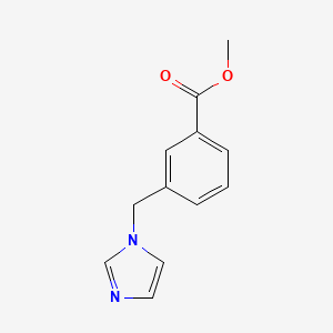 molecular formula C12H12N2O2 B6318103 3-Imidazol-1-ylmethyl-benzoic acid methyl ester, 95% CAS No. 218131-31-8