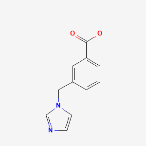 molecular formula C12H12N2O2 B6318103 3-Imidazol-1-ylmethyl-benzoic acid methyl ester CAS No. 218131-31-8